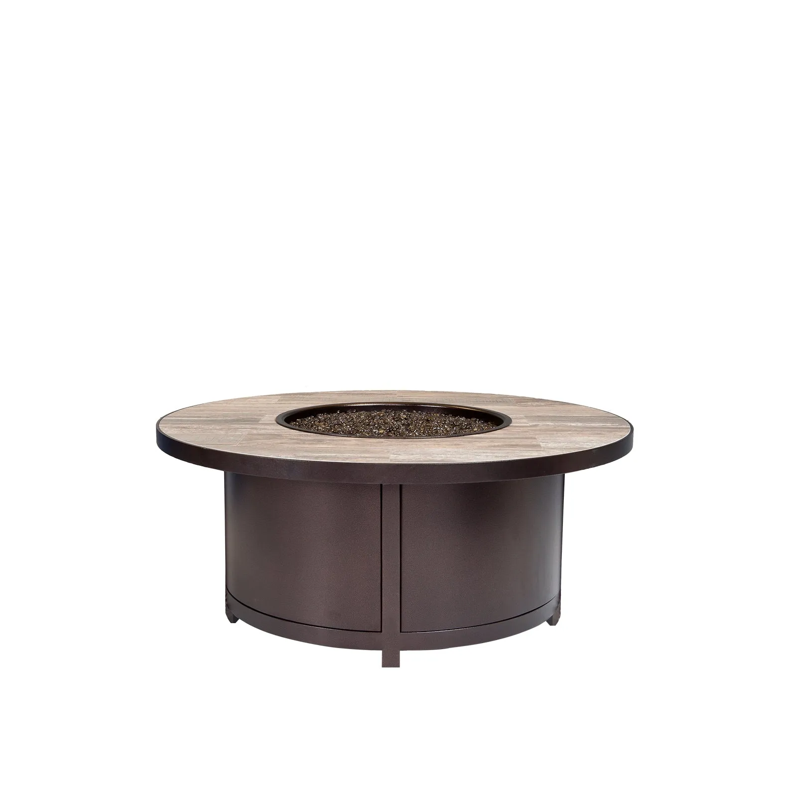 42" Dia Round Elba Aluminum Fire Pit by Ow Lee