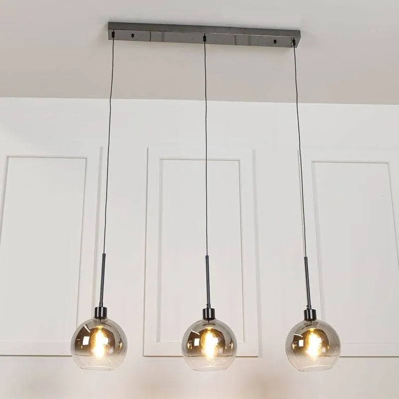 Arkansas 3 Light Pendant Light - Black