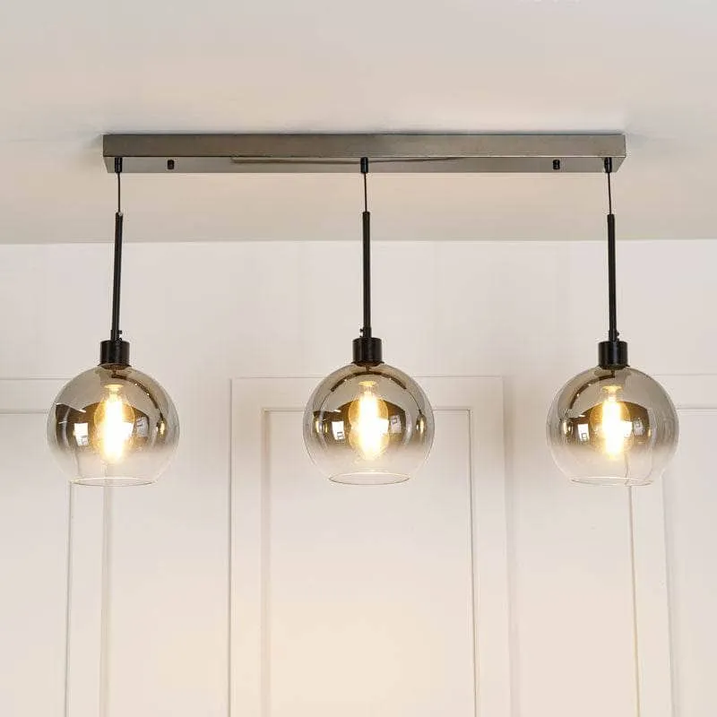 Arkansas 3 Light Pendant Light - Black