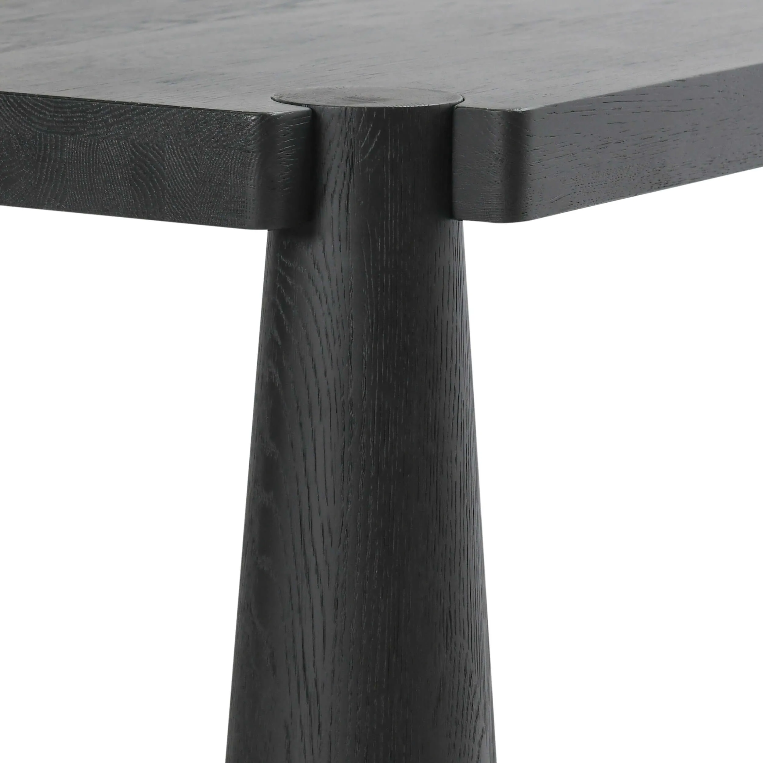 Atrop Rectangular Dining Table, Ink Black