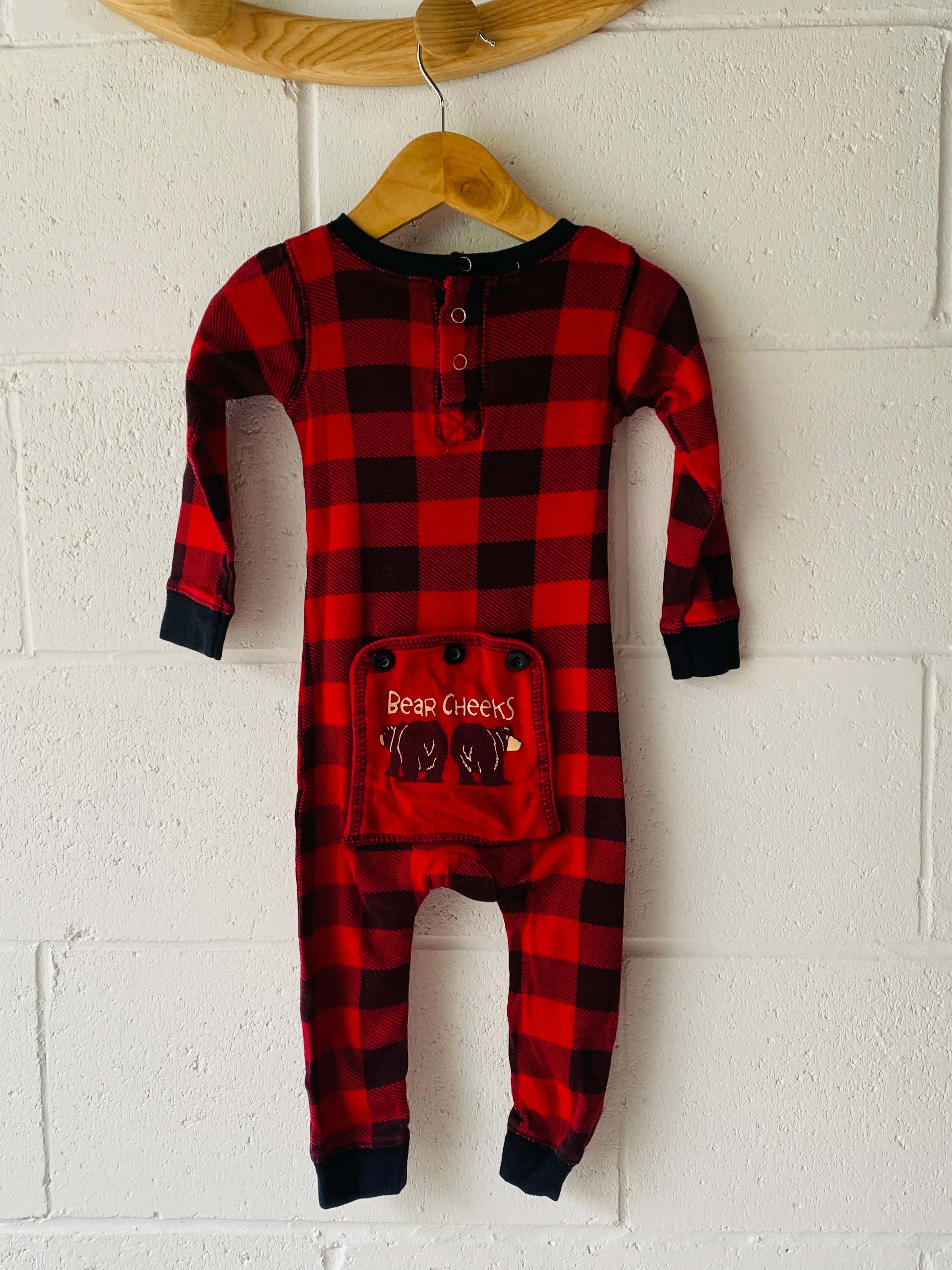 Bear Cheeks Footless Sleeper, 18 months
