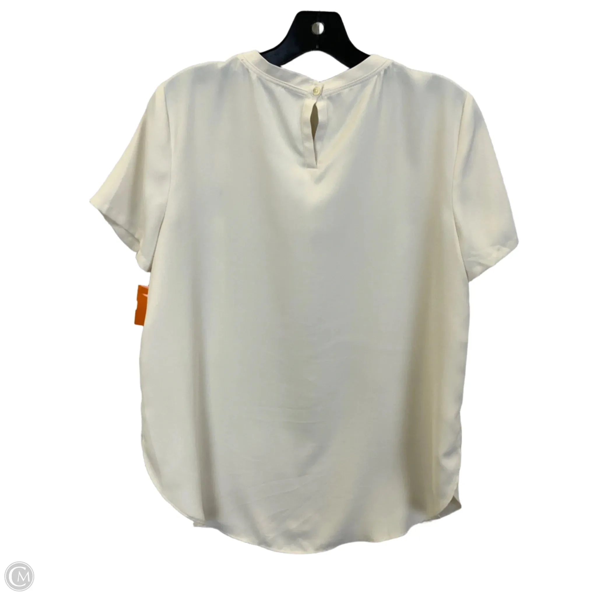 Blouse Short Sleeve By Loft In Cream, Size: S