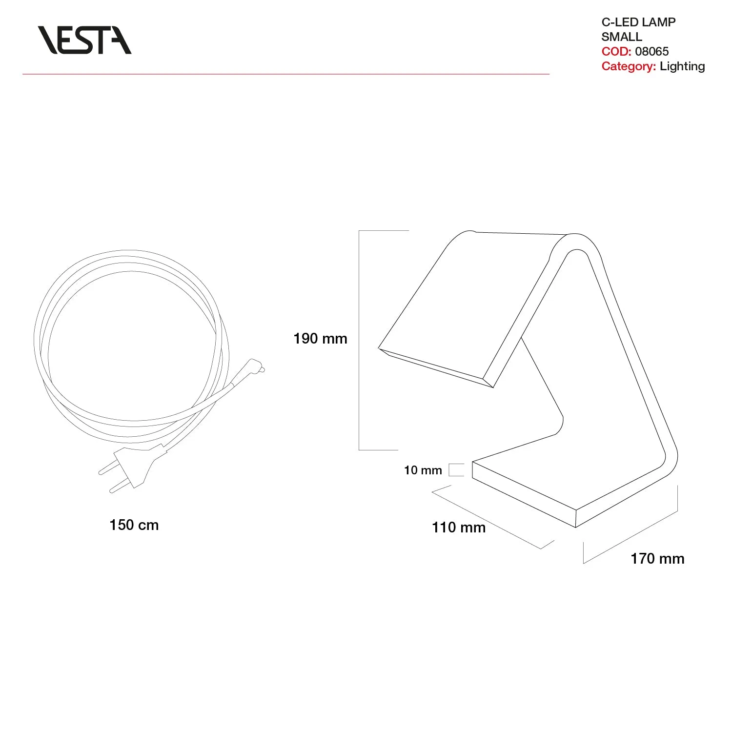 C-LED STARDUST TABLE LIGHT