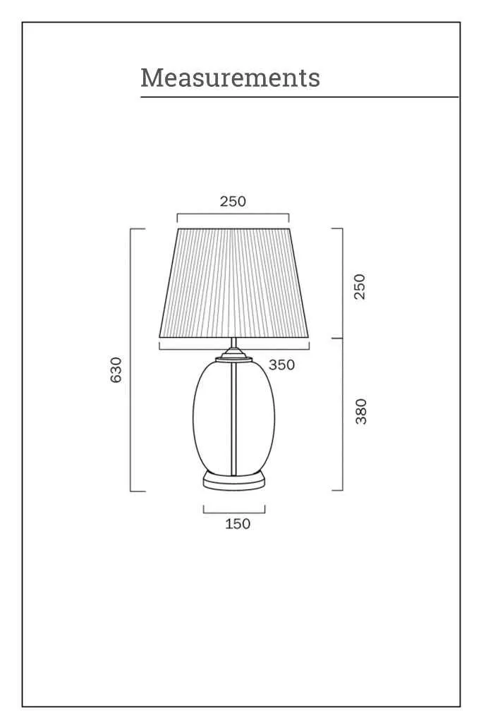 Carmel Glass Table Lamp