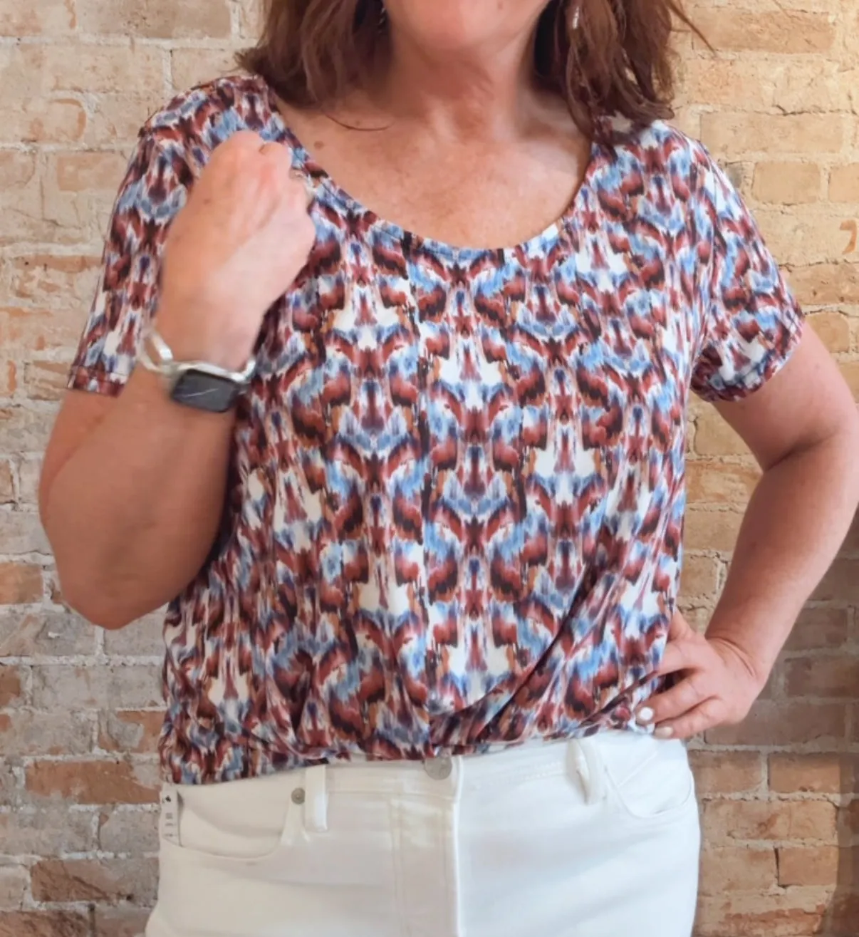 Catch Short Sleeve Top