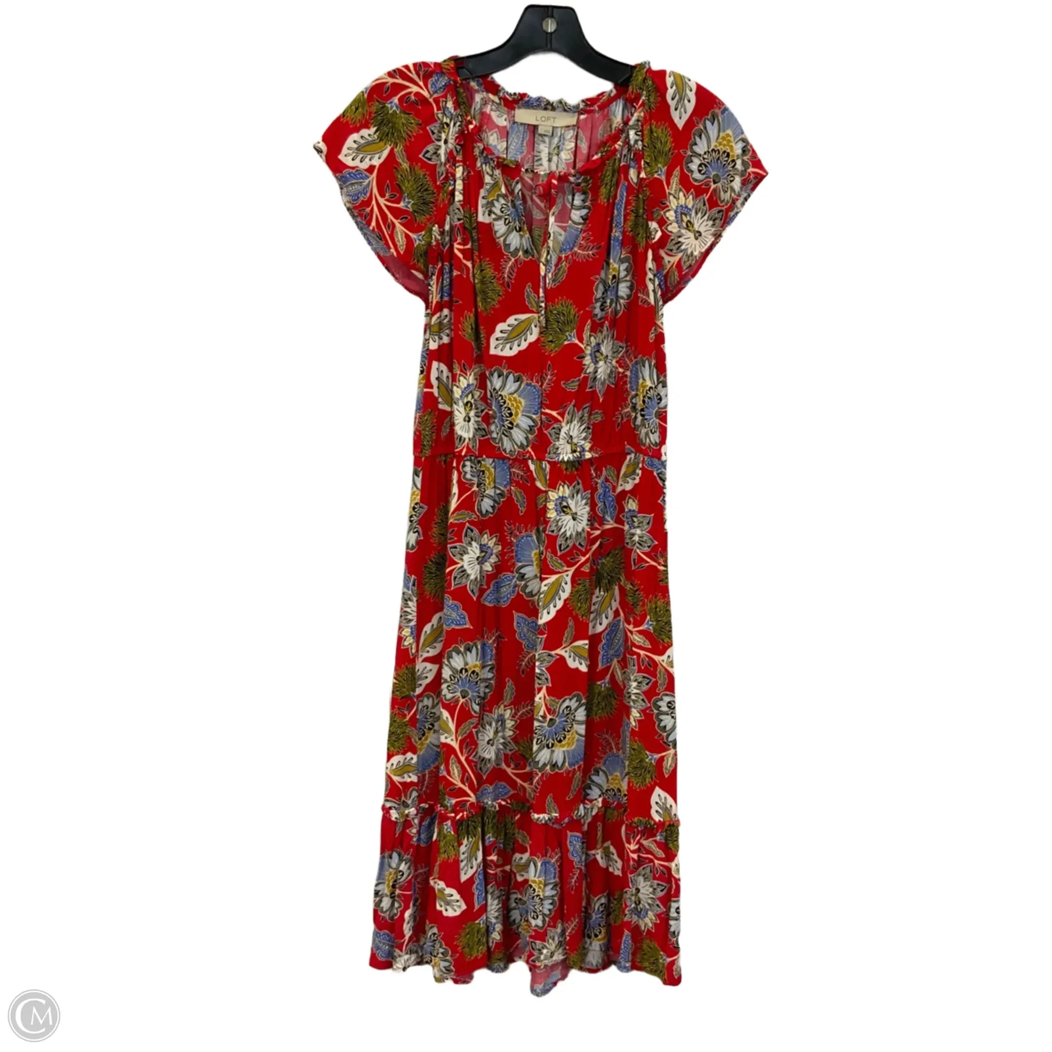 Dress Casual Short By Loft In Red, Size: S