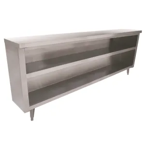 E-COF-1560-416 Enhanced 15"D x 60" Cabinet with Middle Shelf, Open Front