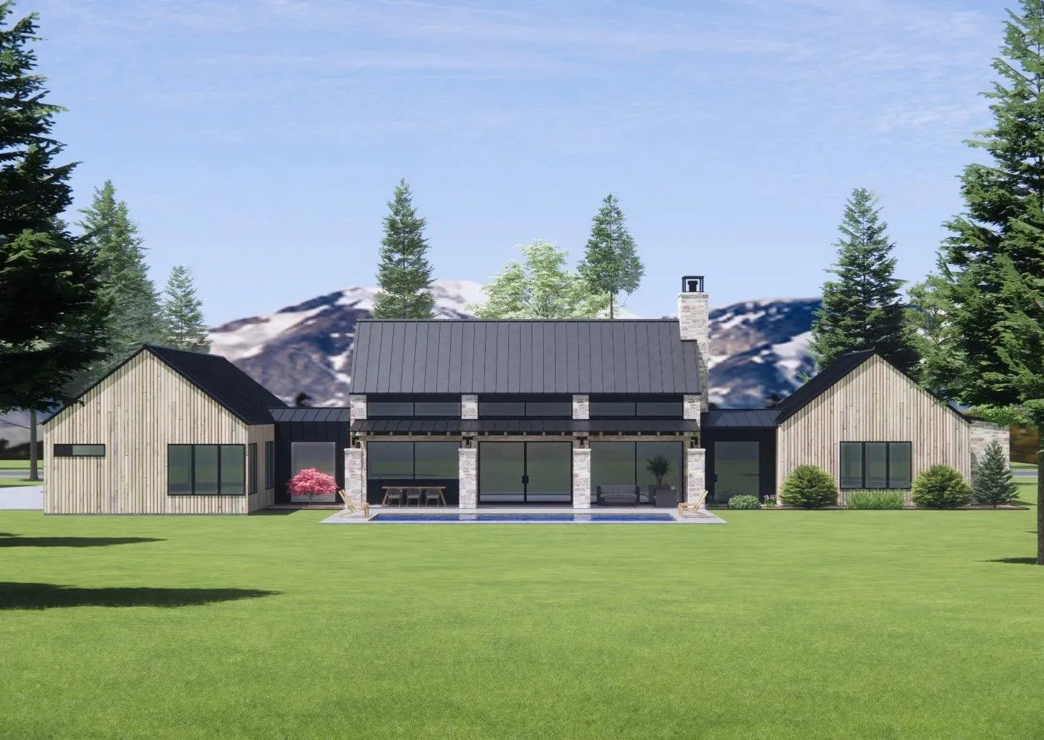 Elegant Home Design Featuring Expansive Living Spaces and Outdoor Retreats