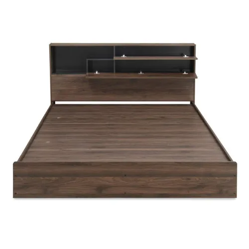 Engineered Wood Stylish Modern Style Queen Size Bed with Designer