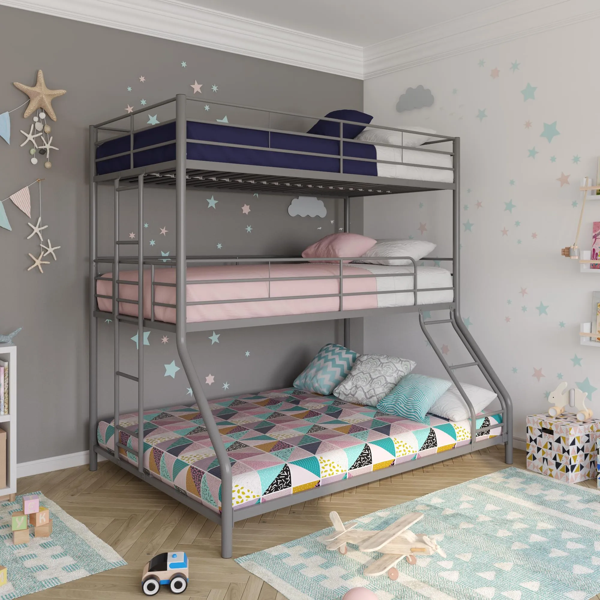 Everleigh Triple Metal Bunk Bed