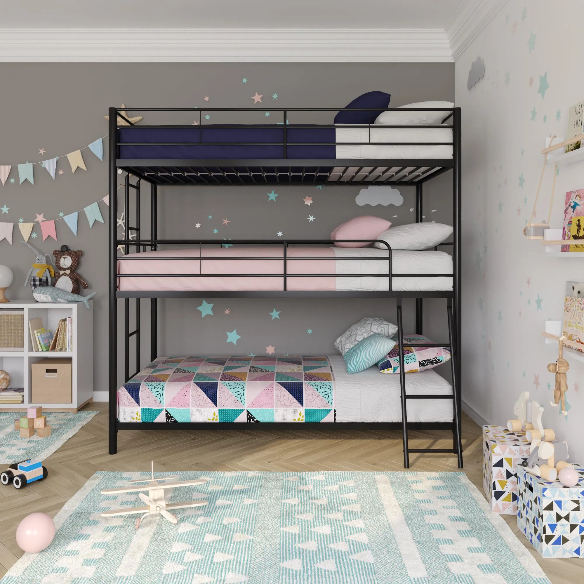 Everleigh Triple Metal Bunk Bed