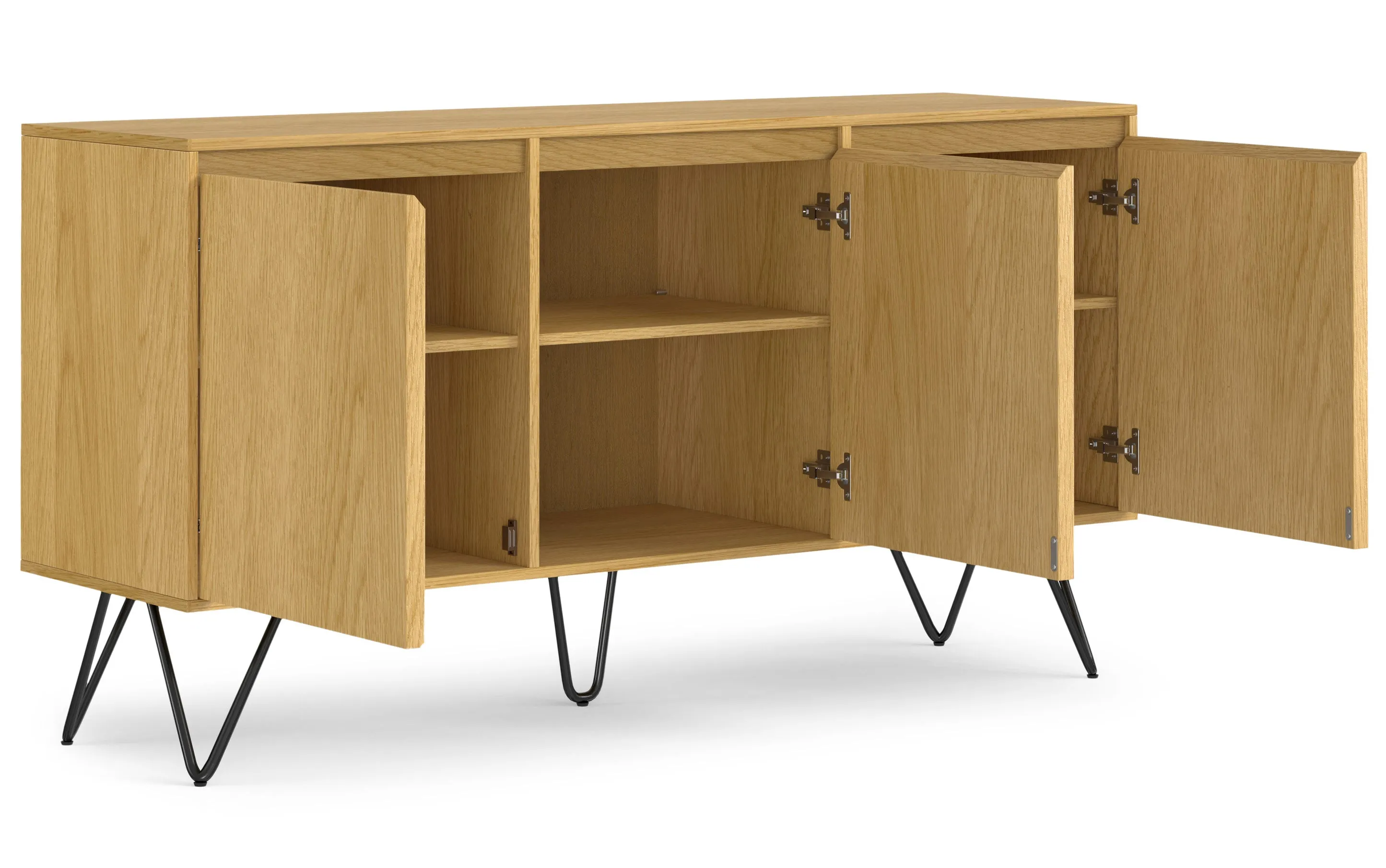 Hunter 3 Door Sideboard Buffet in Oak