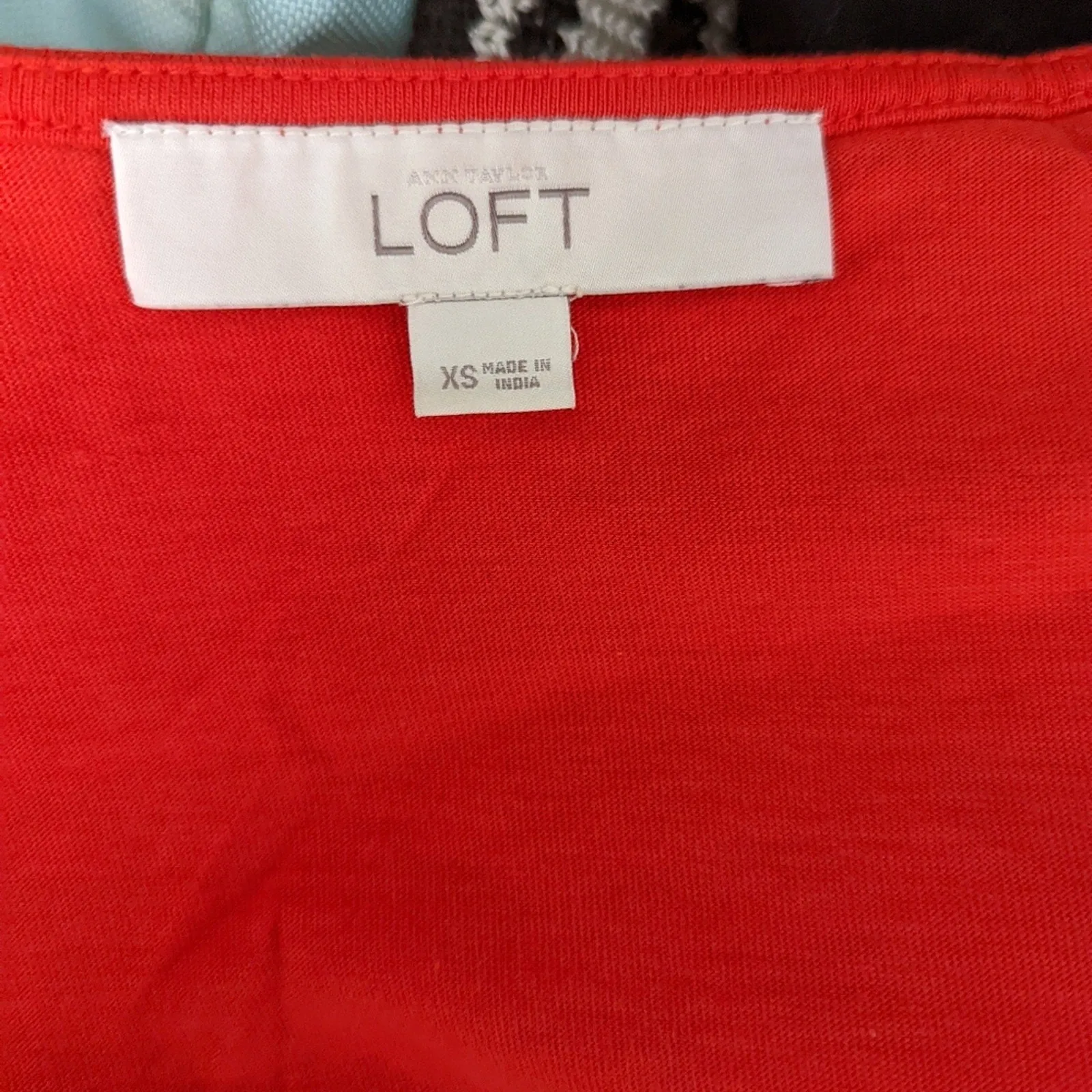 Loft Orange Midi Dress XS