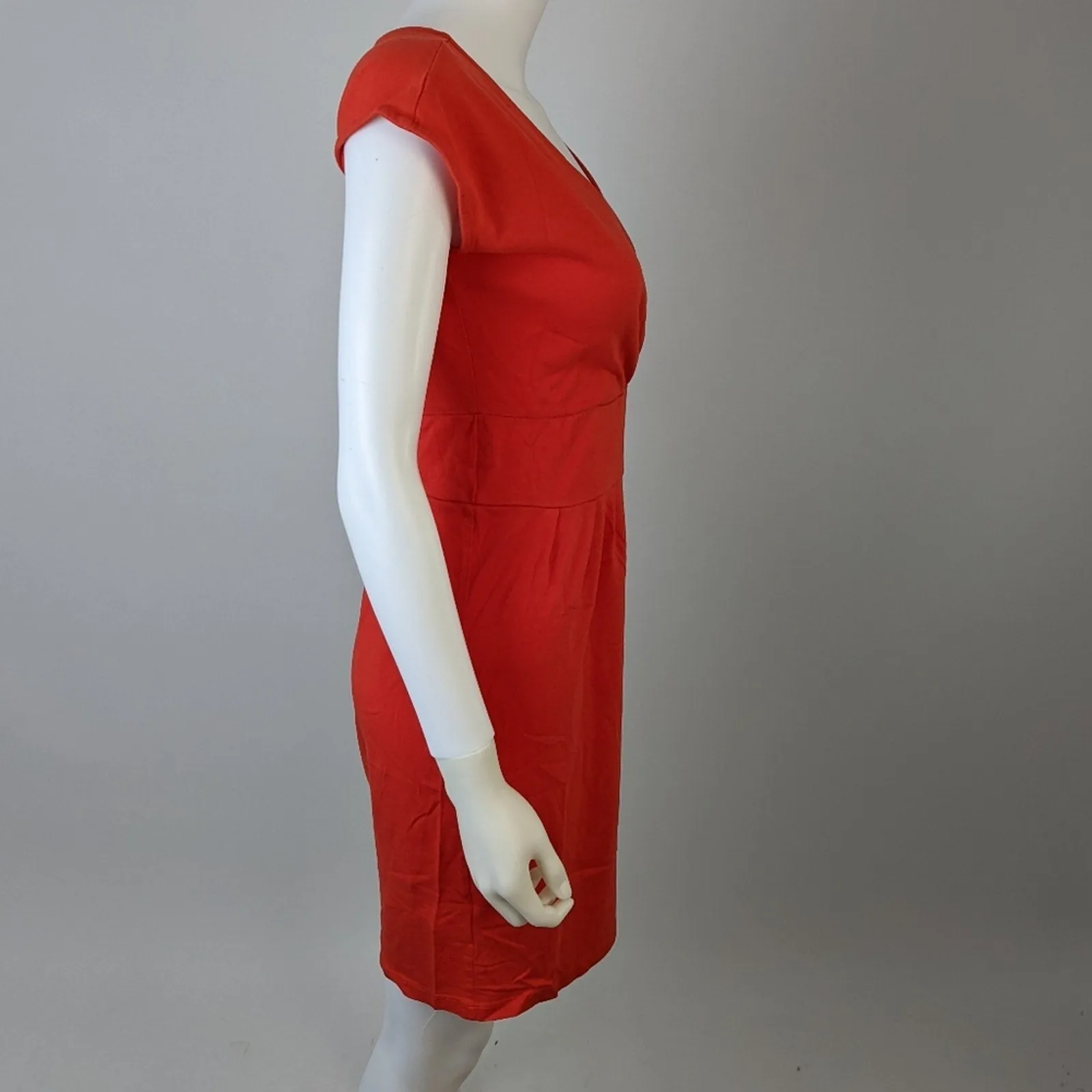 Loft Orange Midi Dress XS