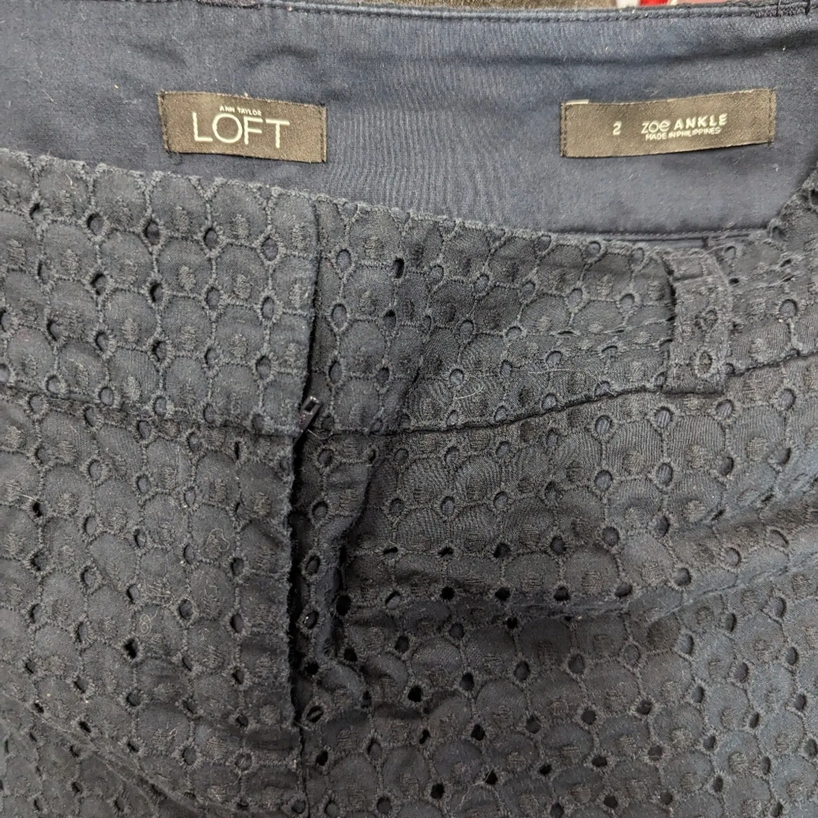 Loft Zoe Ankle Eyelet Pants - 2
