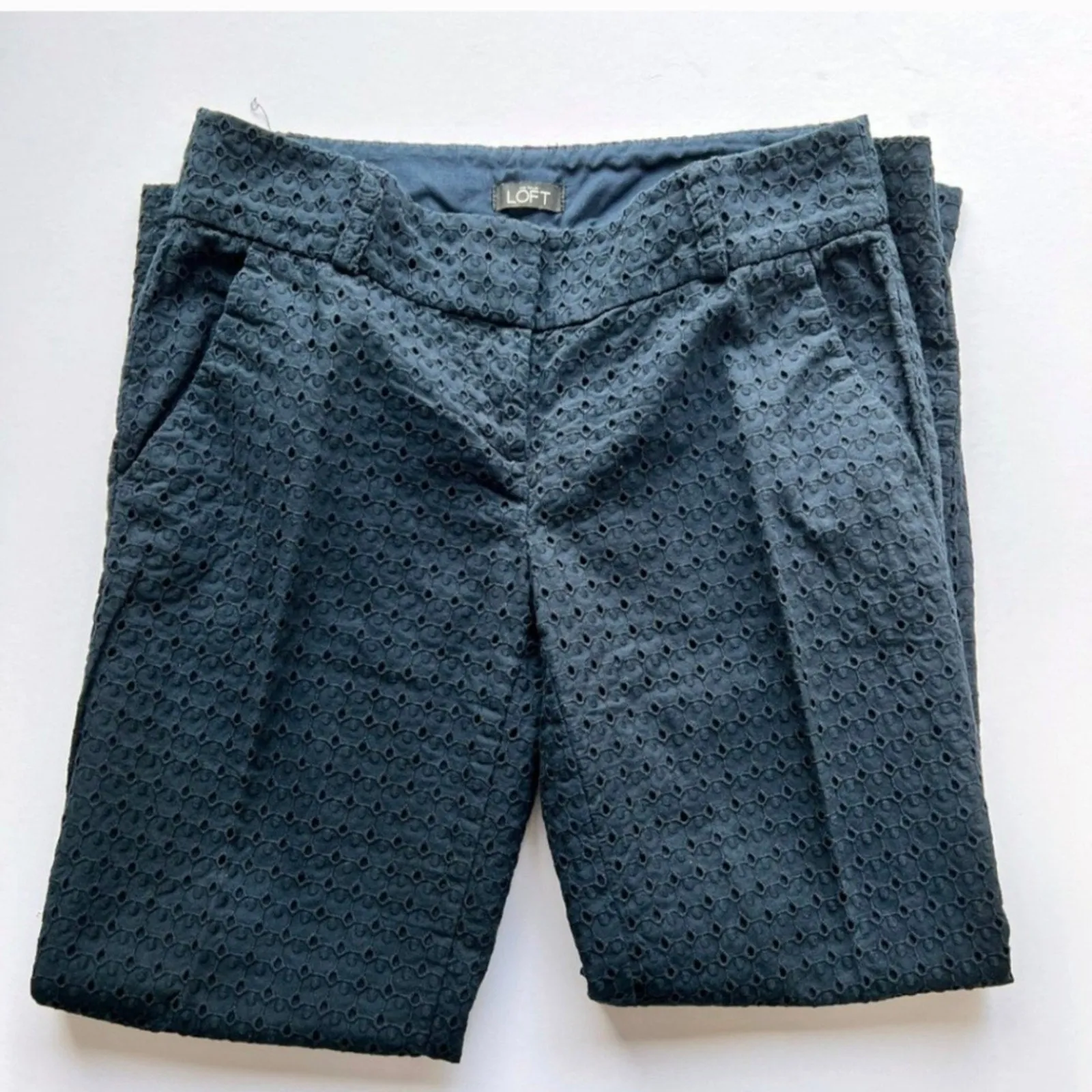 Loft Zoe Ankle Eyelet Pants - 2