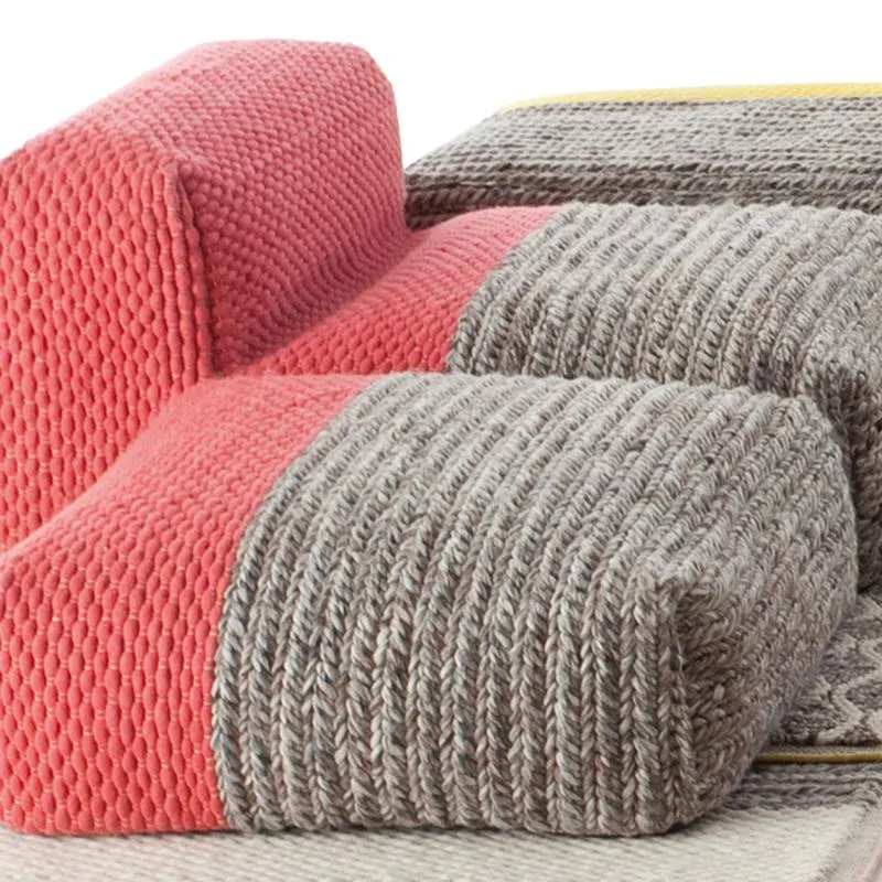 Mangas Space Square Plait Pouf