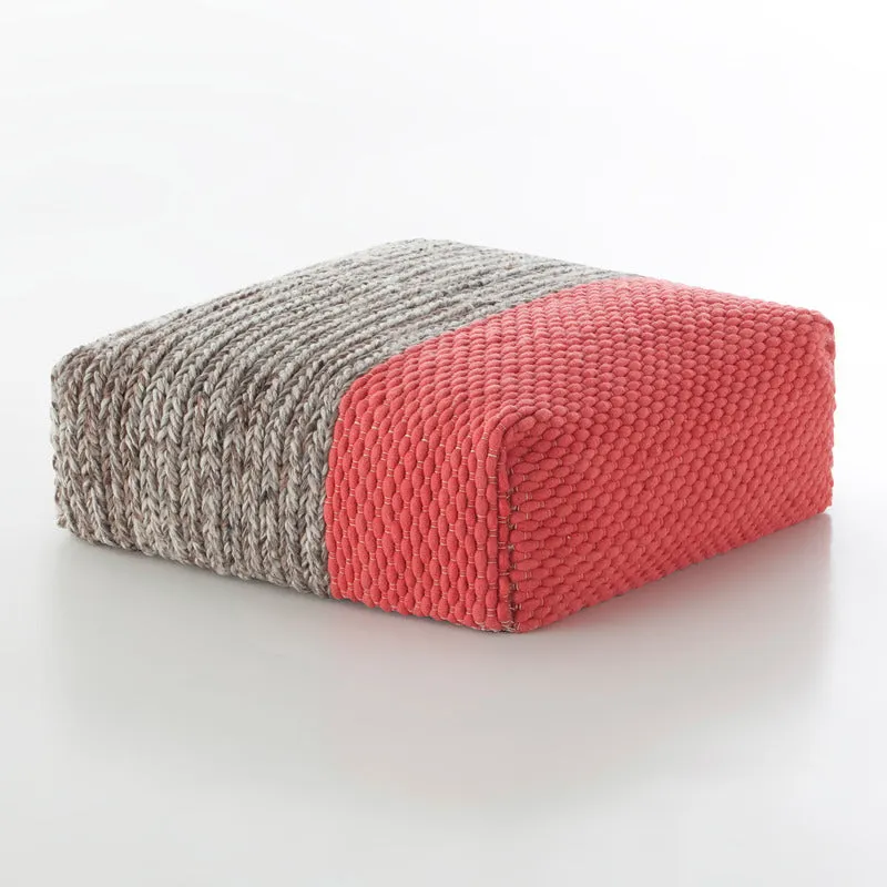 Mangas Space Square Plait Pouf