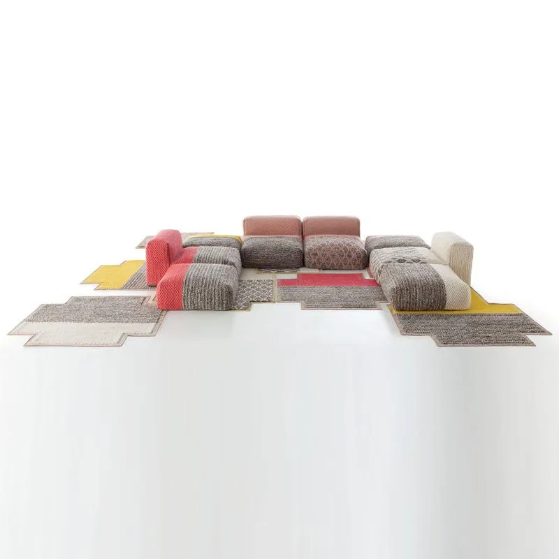 Mangas Space Square Plait Pouf