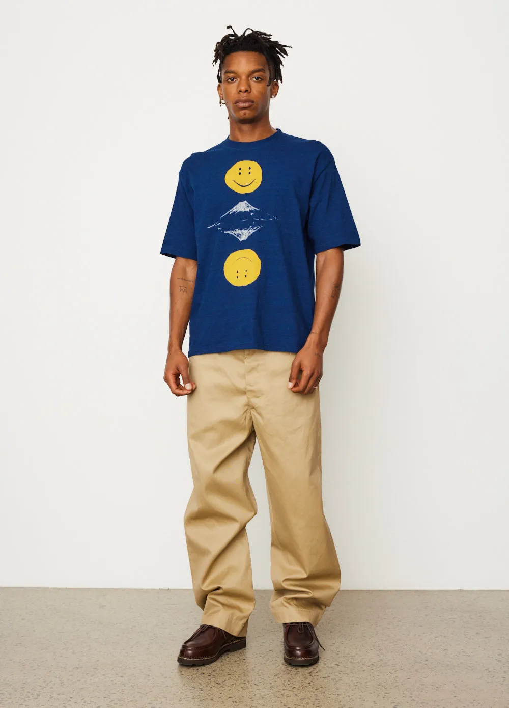 Mirrored Fuji Rainbowy Jersey Crew T-Shirt