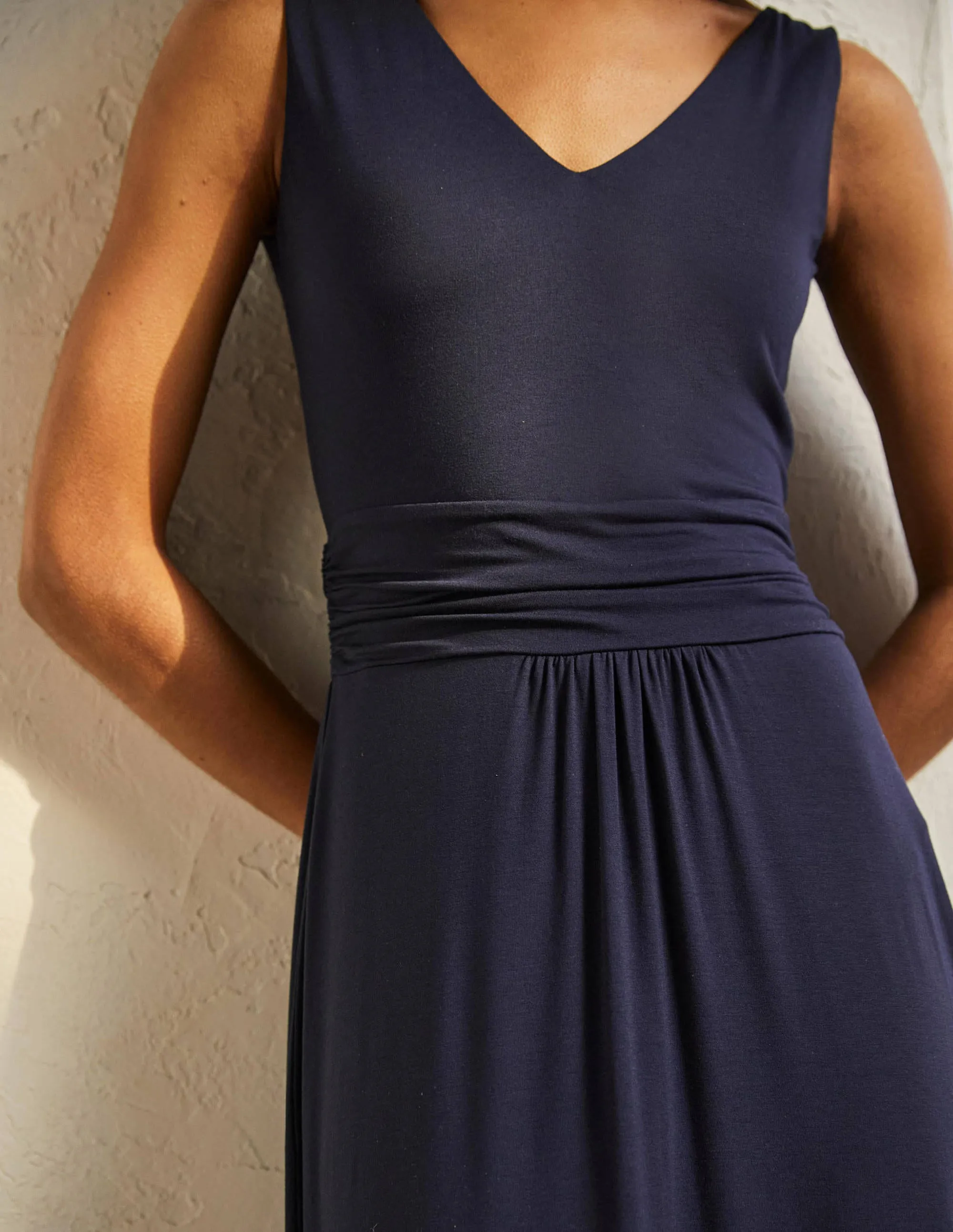 Sienna Jersey Maxi Dress-Navy