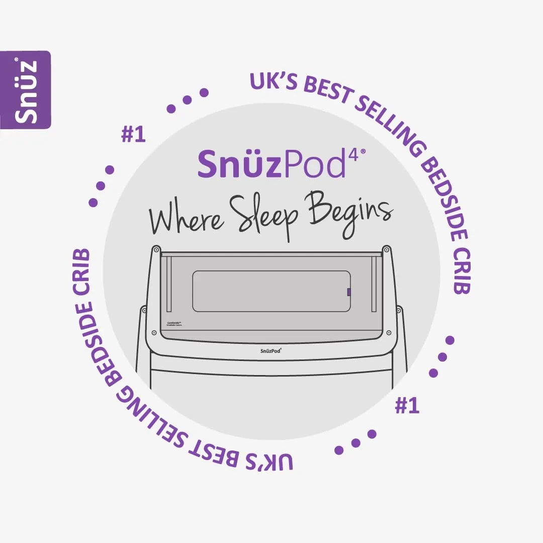 Snuzpod Bedside Crib - Dove