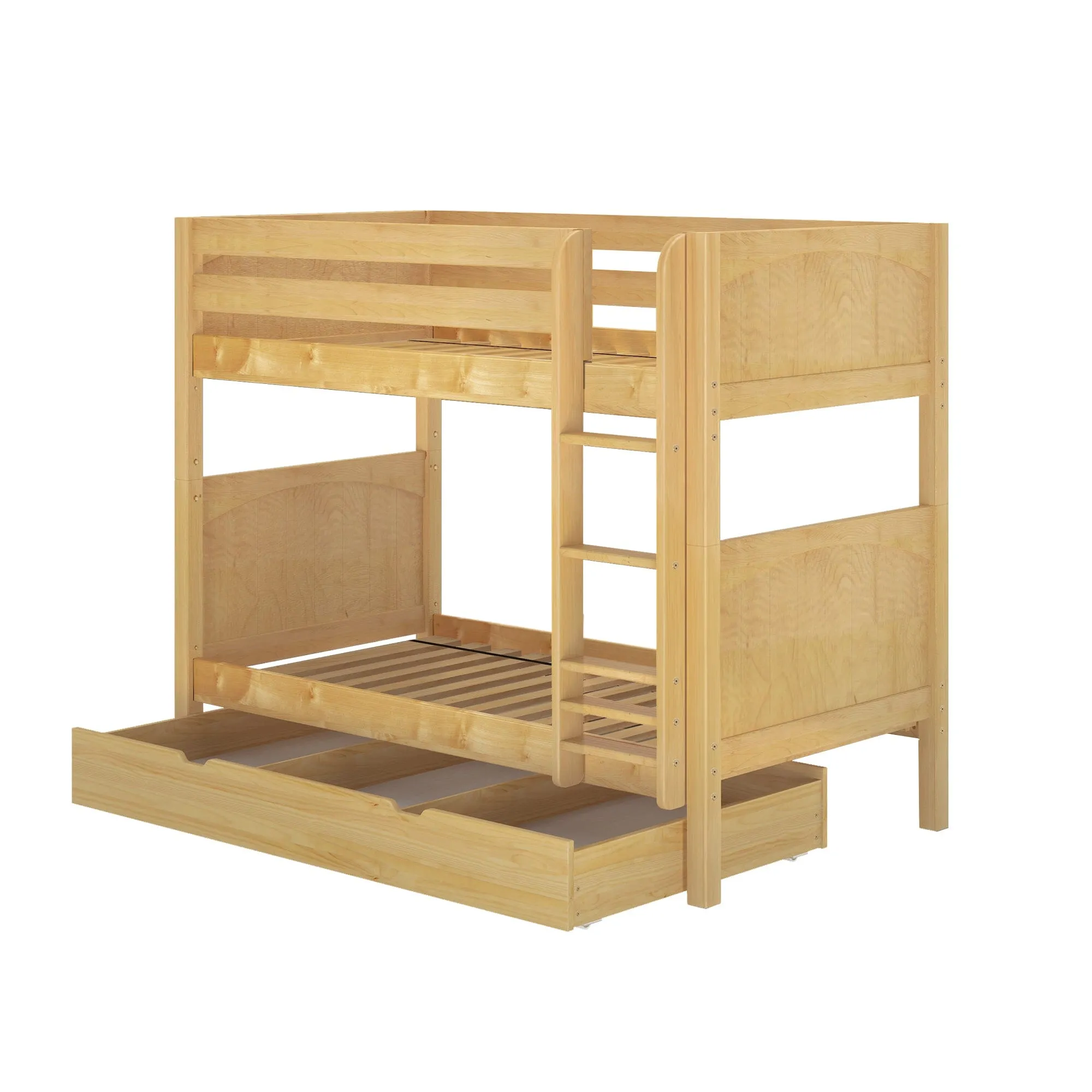 Twin Medium Bunk Bed with Trundle Drawer