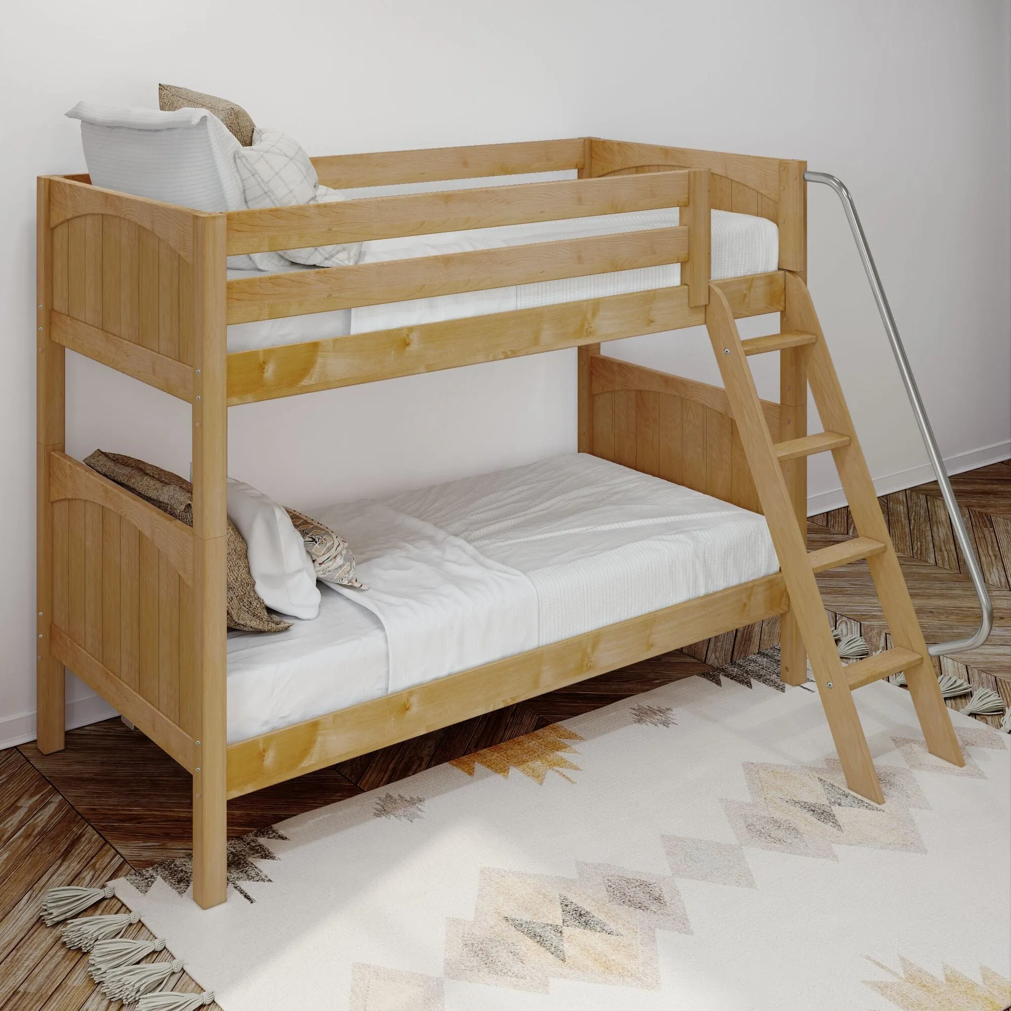 Twin XL Medium Bunk Bed with Ladder