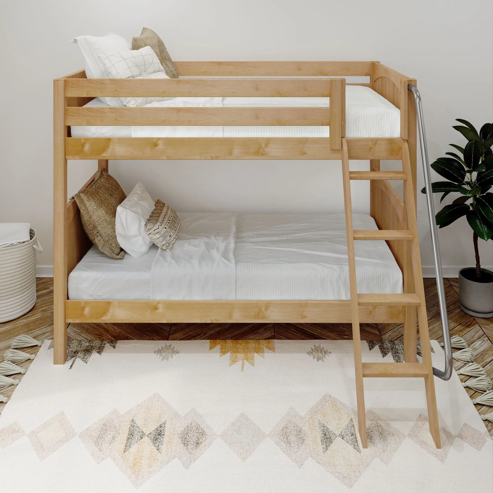 Twin XL Medium Bunk Bed with Ladder