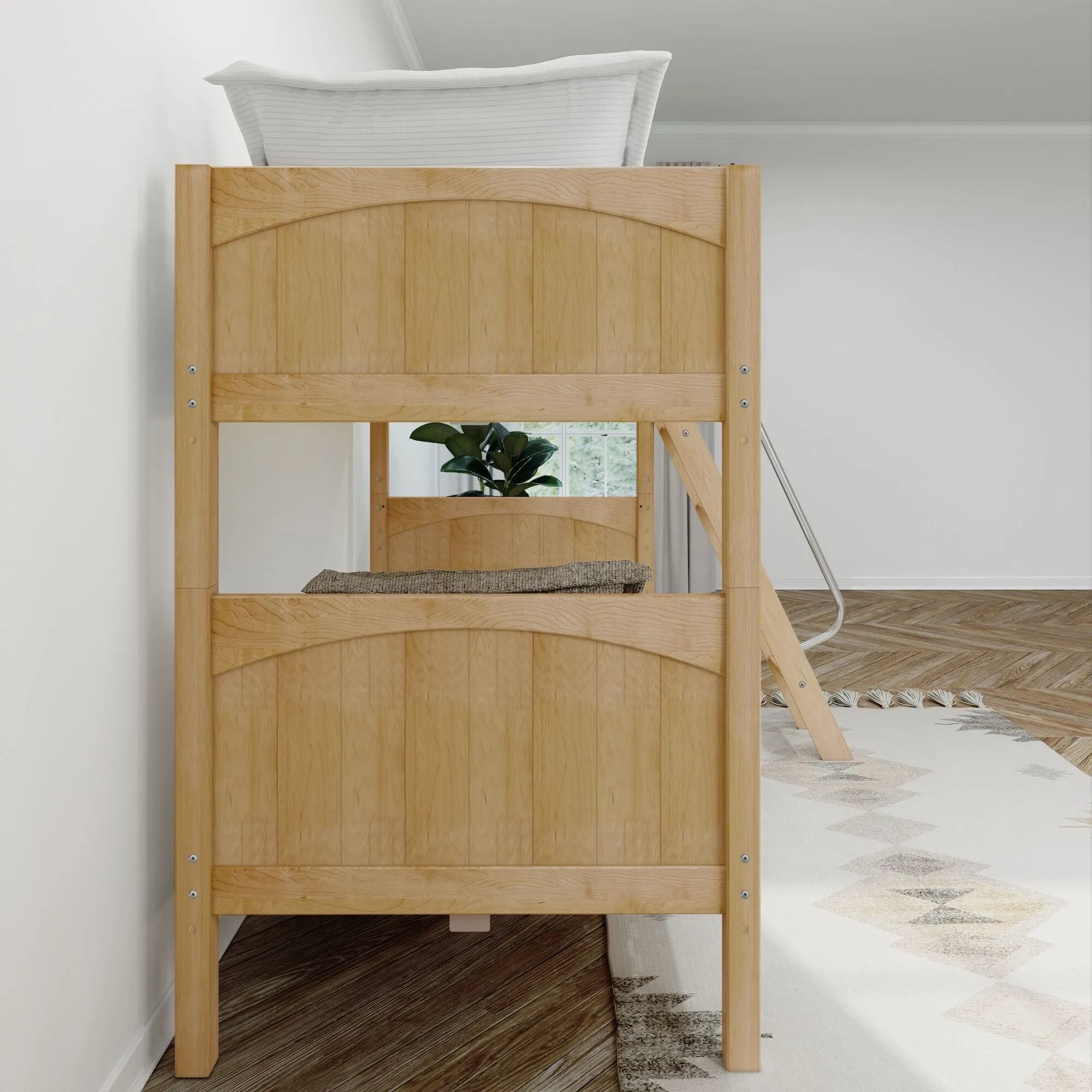 Twin XL Medium Bunk Bed with Ladder