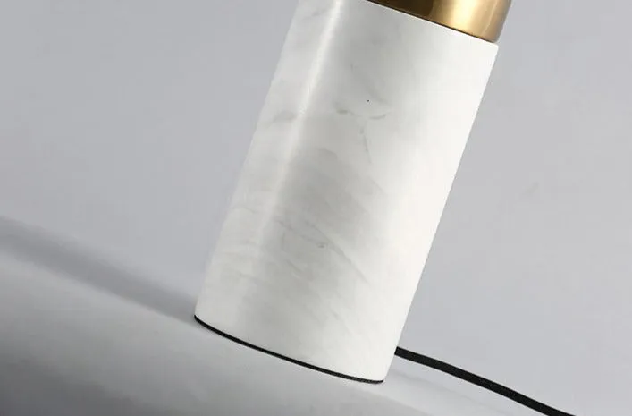 Uma Marble Table Lamp With Gold Trim